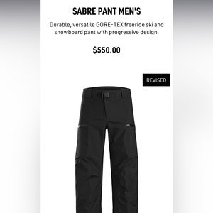 ARCTERYX SABRE PANT MENS - SIZE S